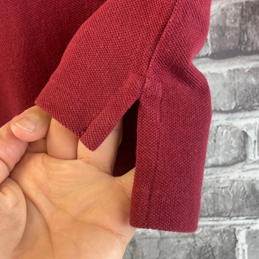 Ralph Lauren Kids Maroon‎ Long Sleeve Polo